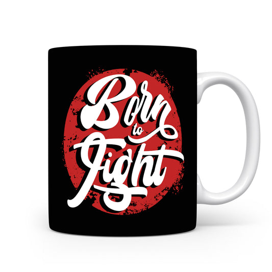 Hrnek s motivačním citátem – Born to Fight