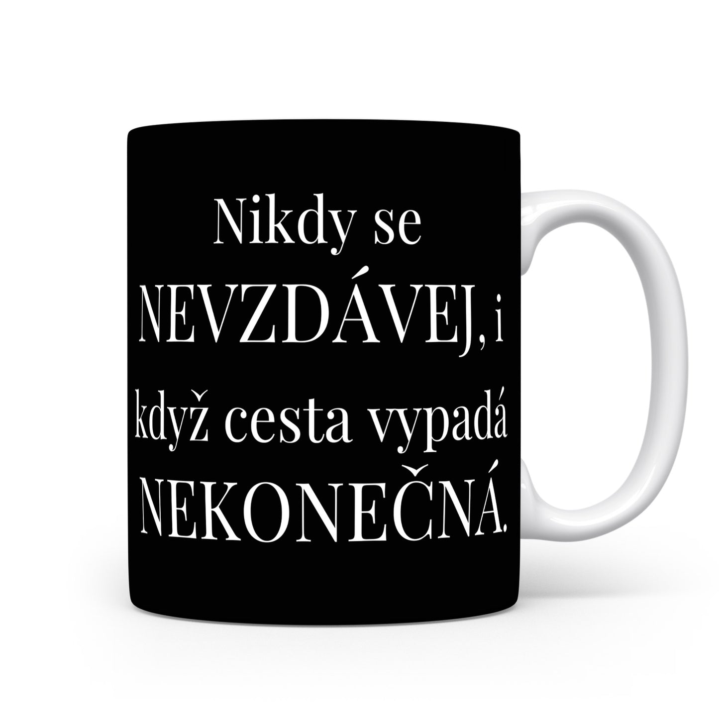 Motivační hrnek – Nikdy se nevzdávej