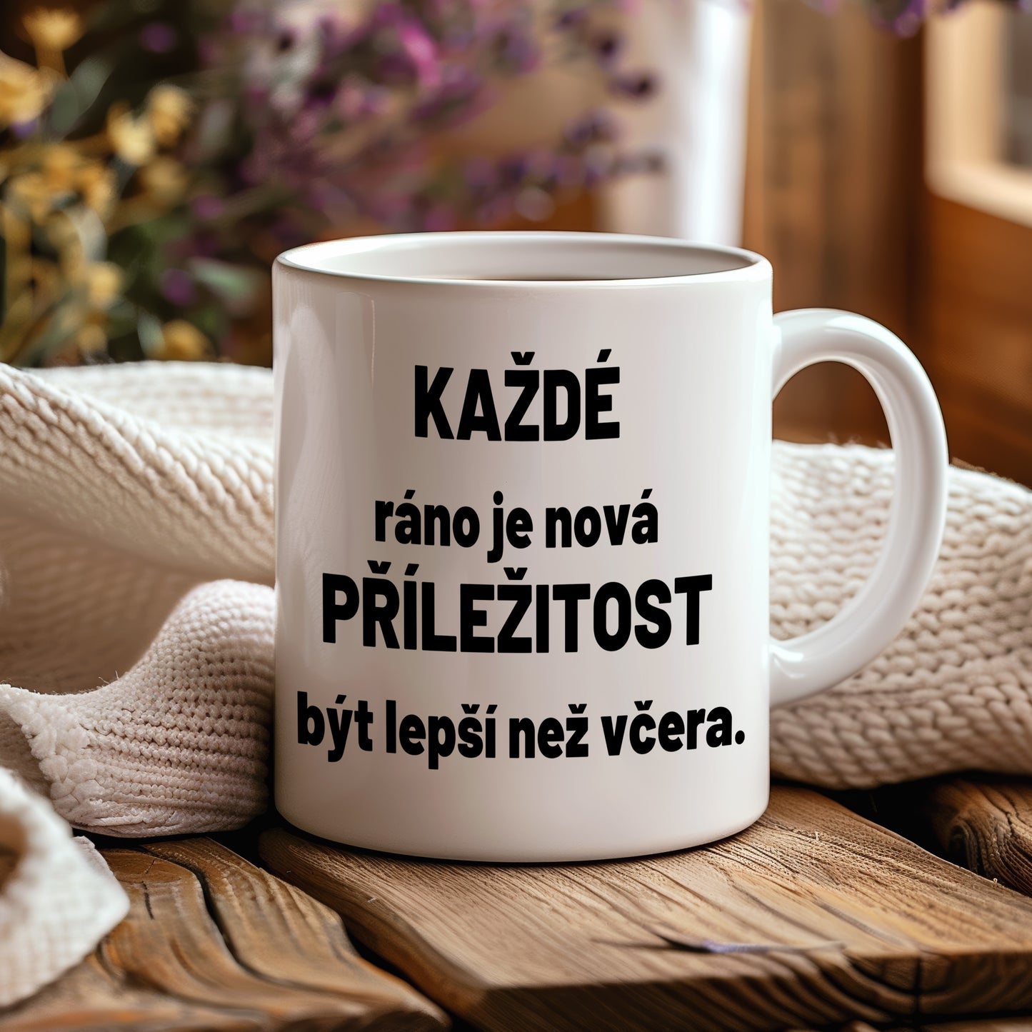 Motivační hrnek – Každé ráno je nová příležitost