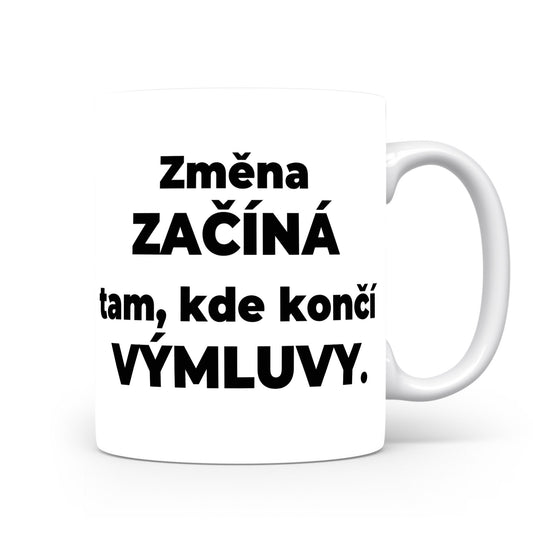 Motivační hrnek – Změna začíná