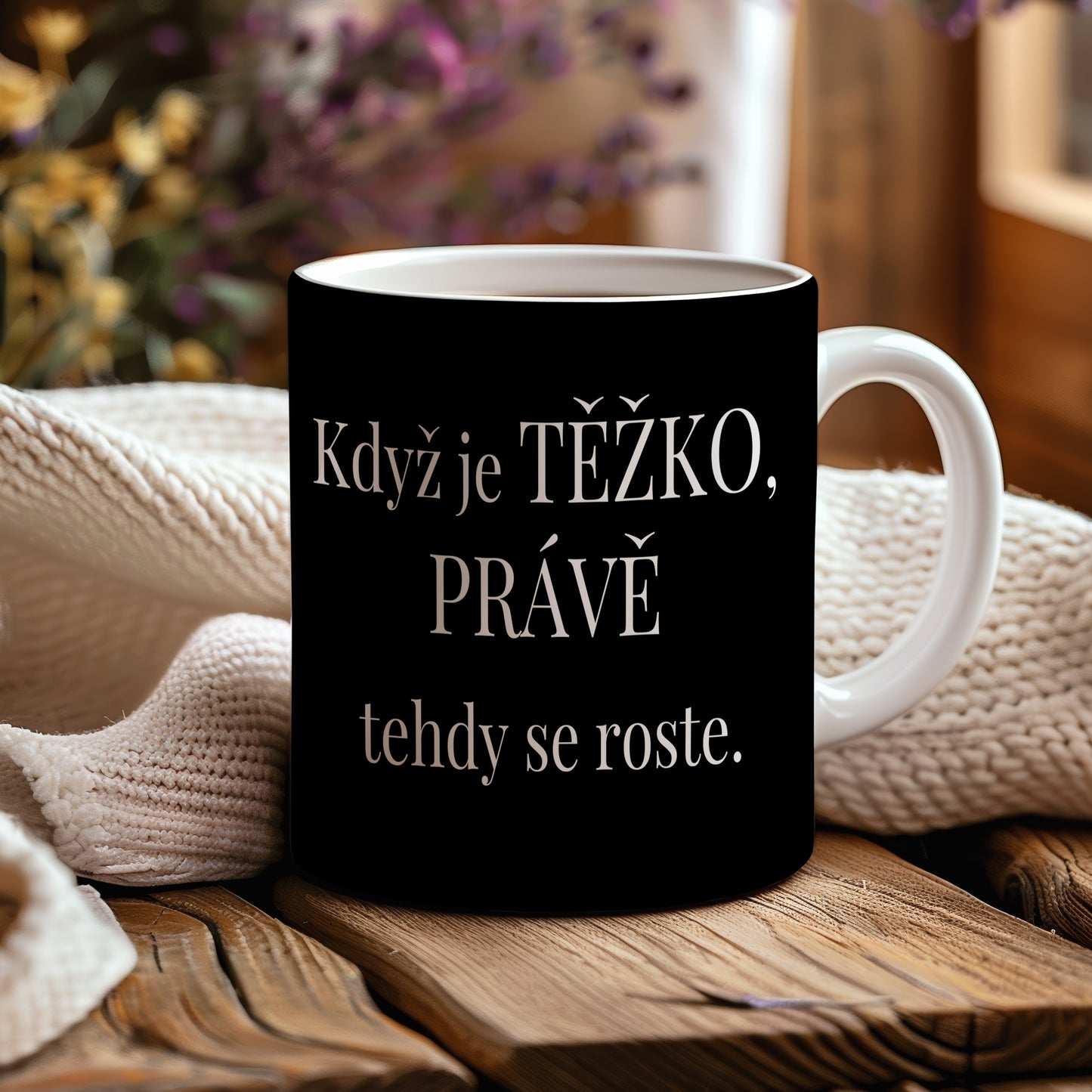 Motivační hrnek – Když je těžko