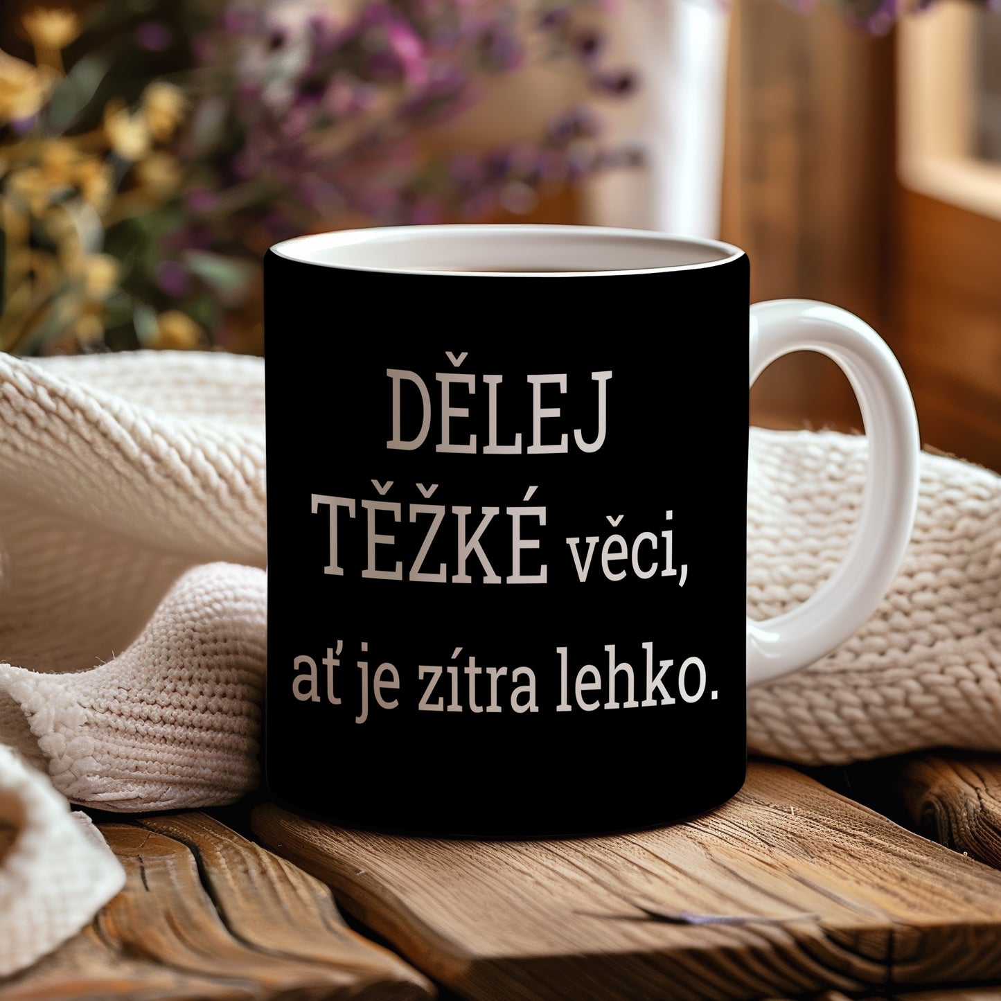 Motivační hrnek – DĚLEJ TĚŽKÉ věci
