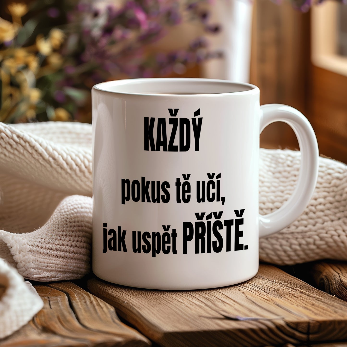 Motivační hrnek – KAŽDÝ pokus tě učí