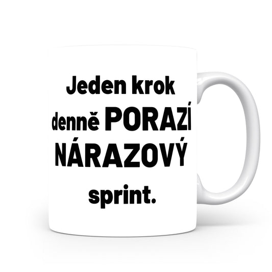 Motivační hrnek – Jeden krok denně