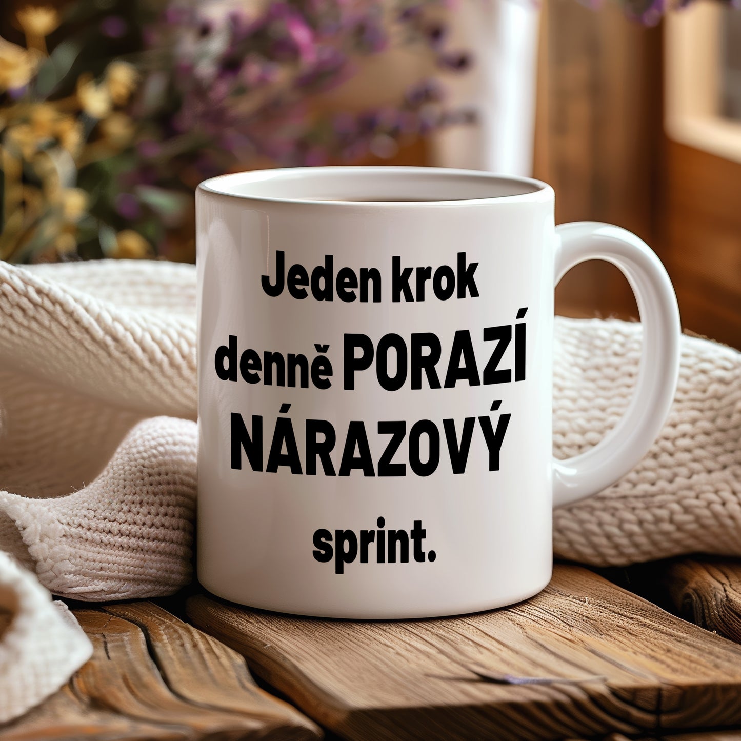 Motivační hrnek – Jeden krok denně