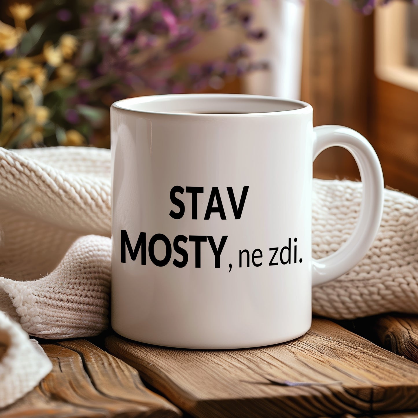 Motivační hrnek – Stav mosty