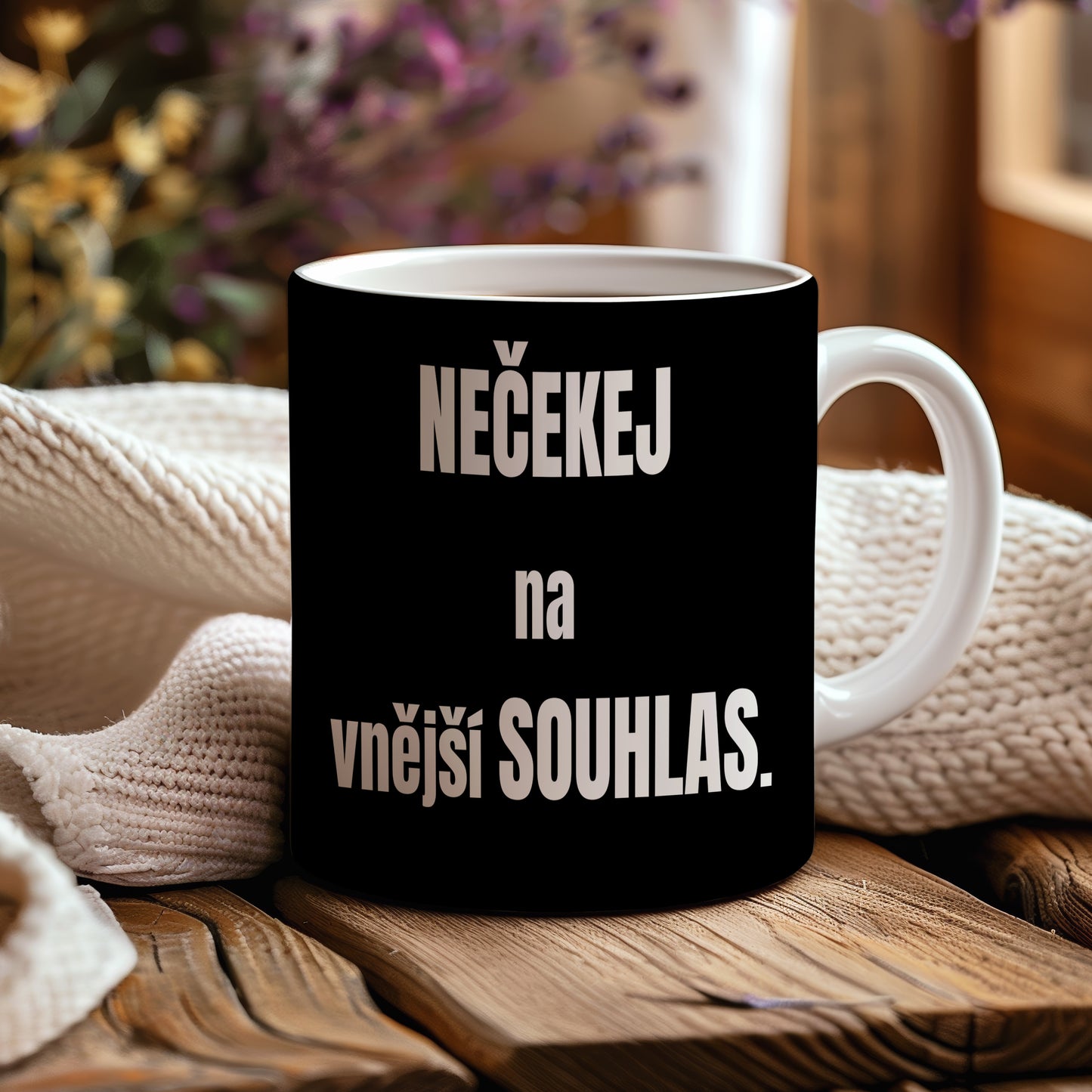 Motivační hrnek – Nečekej na vnější souhlas
