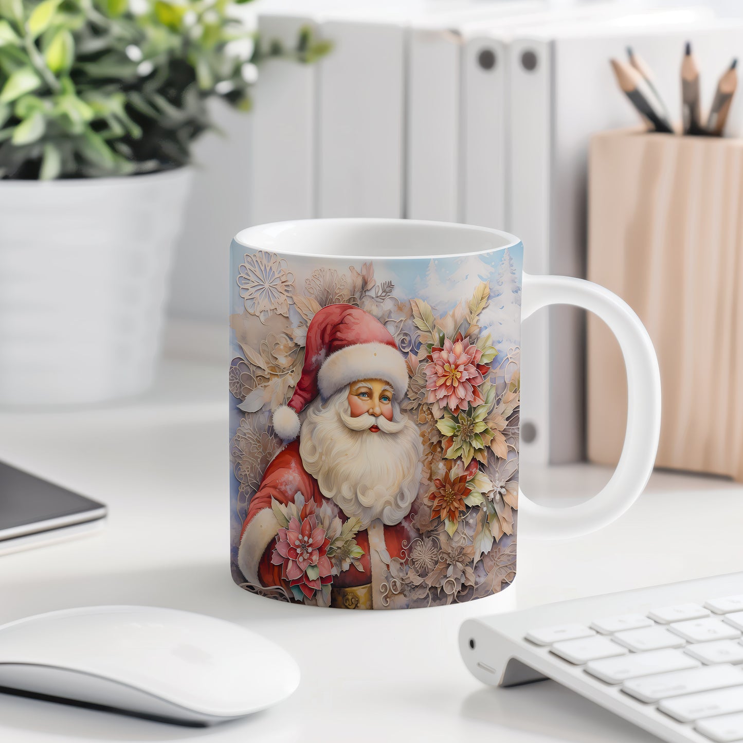 Vánoční hrnek se Santou Clausem – elegantní motiv