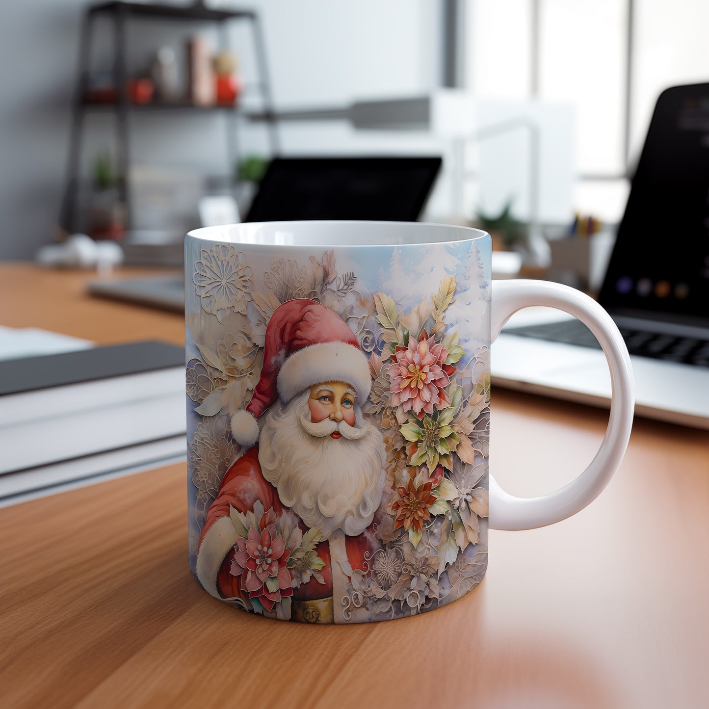 Vánoční hrnek se Santou Clausem – elegantní motiv