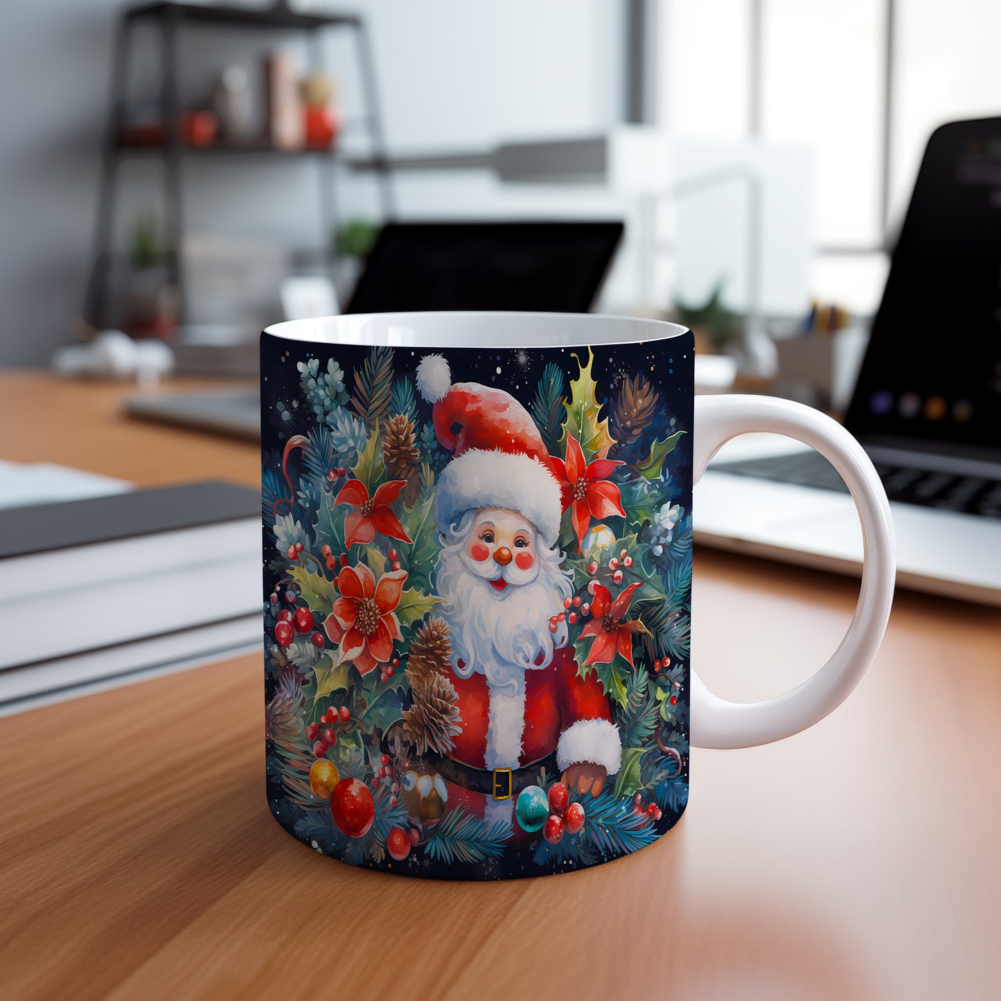 Vánoční hrnek se Santou Clausem – kouzelný motiv
