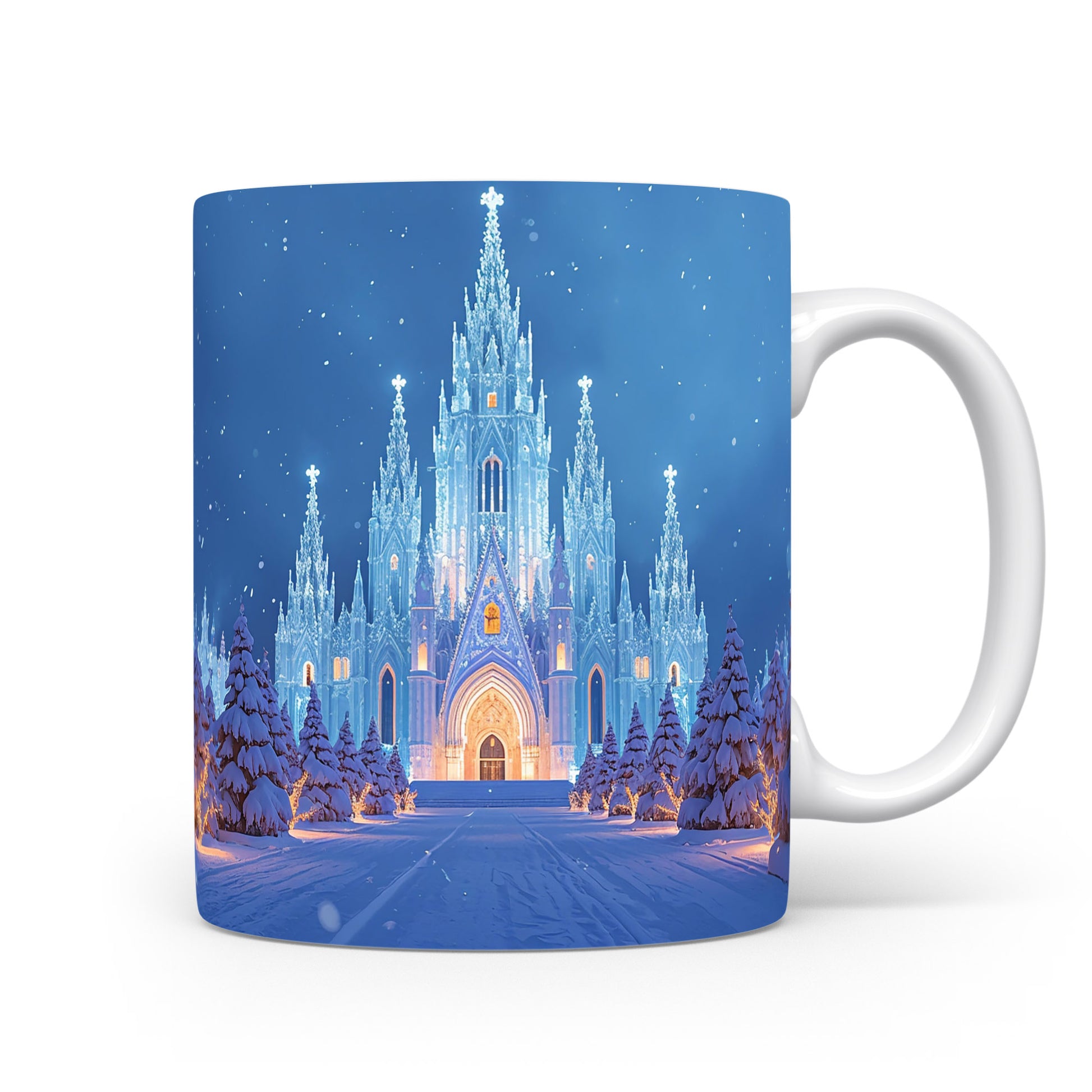 Hrnek s ledovým chrámem.