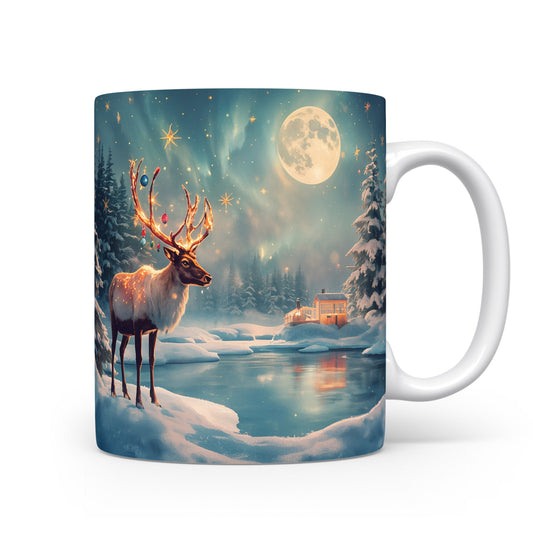 Vánoční hrnek se sobem.