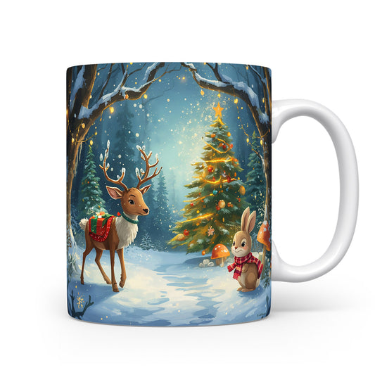 Hrnek s jelenem a králíčkem.