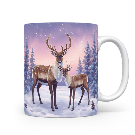 Hrnek se soby v lese.