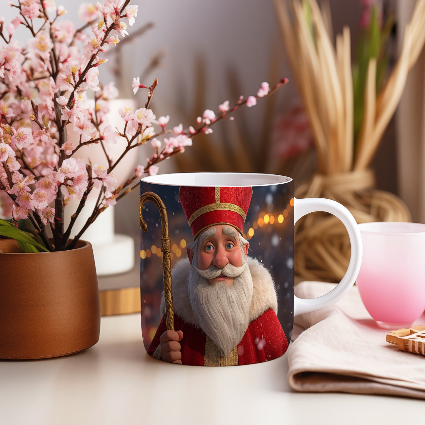 Hrnek s motivem Mikuláše – kouzelný večer