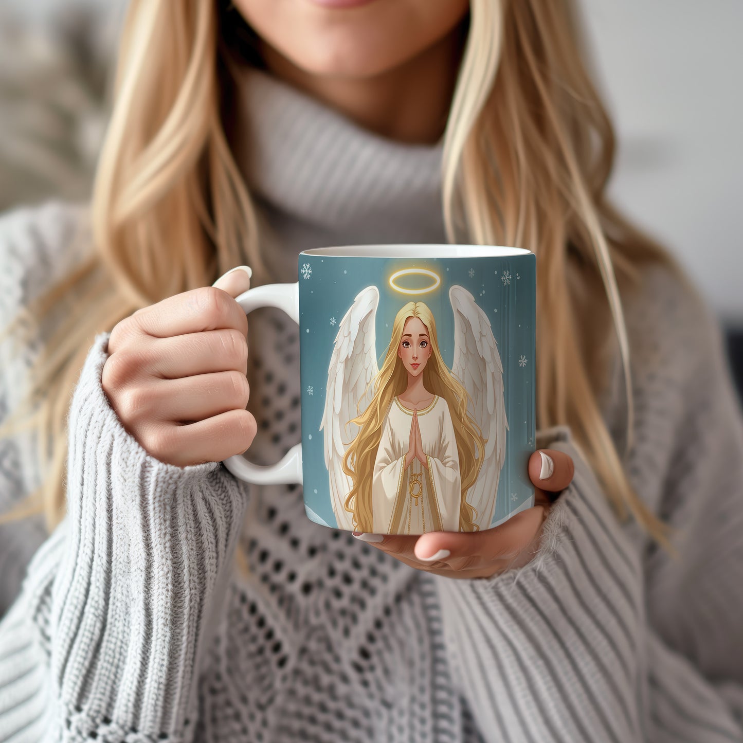 Hrnek s motivem anděla – nebeský klid