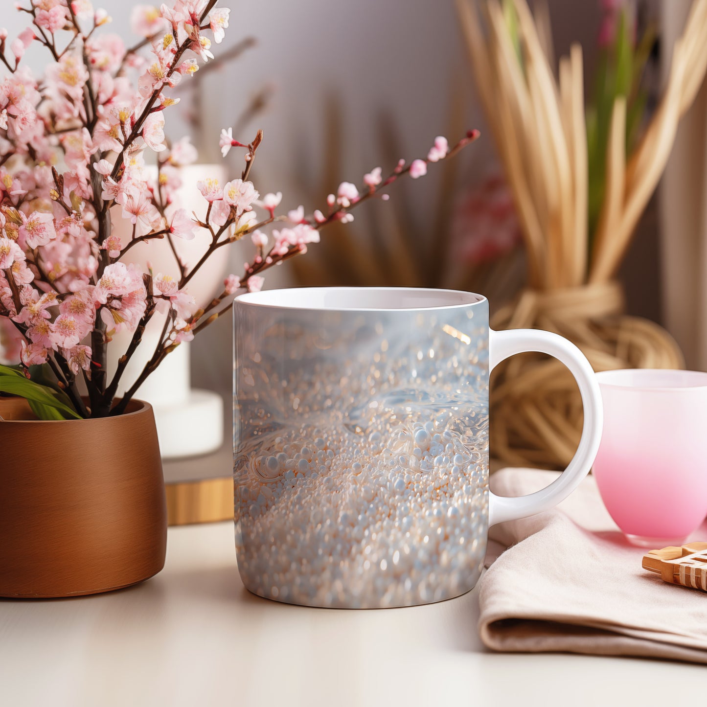 Hrnek s motivem z vodního světa – Perlová symfonie