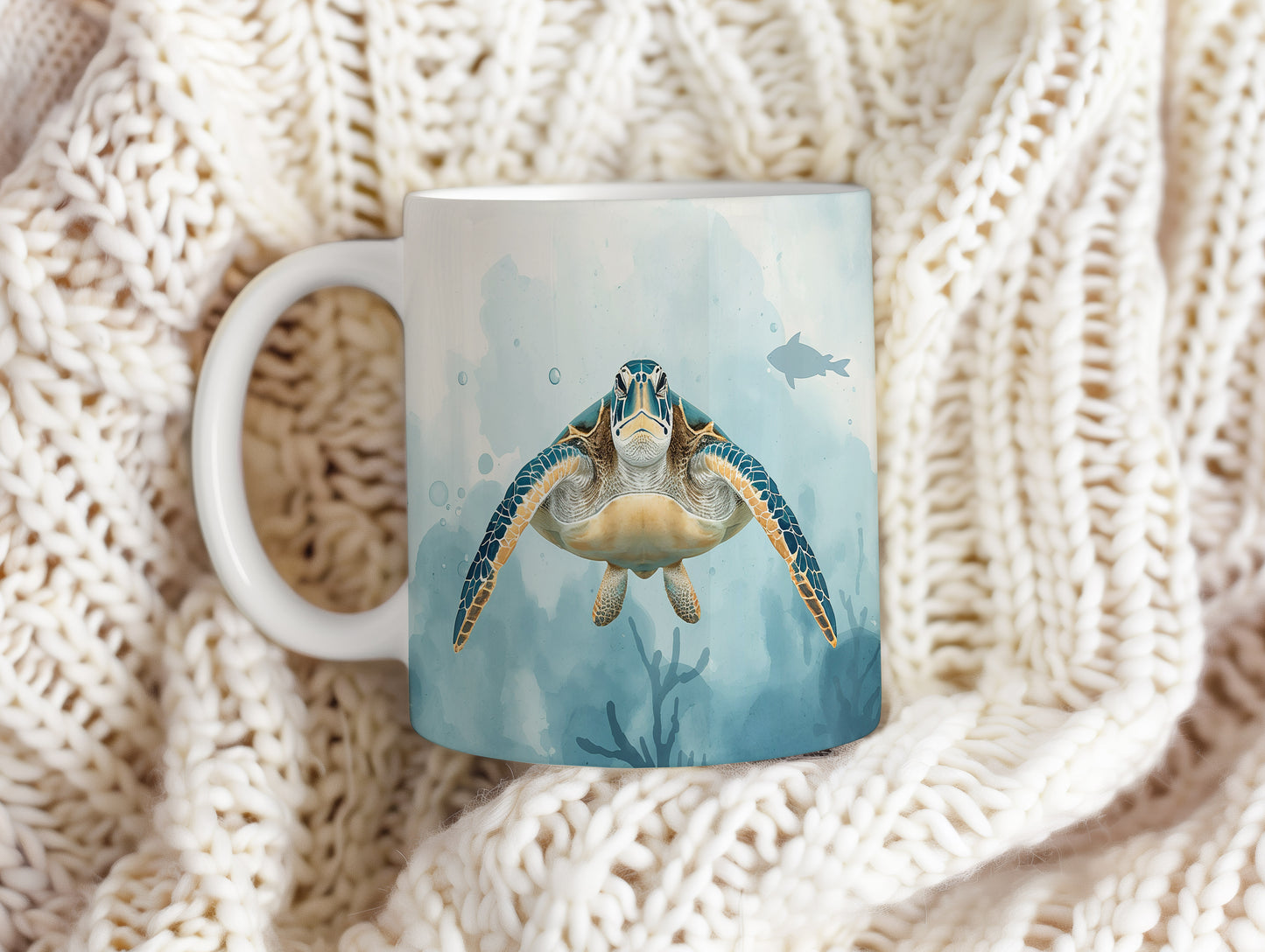 Hrnek – Podmořská harmonie s želvou