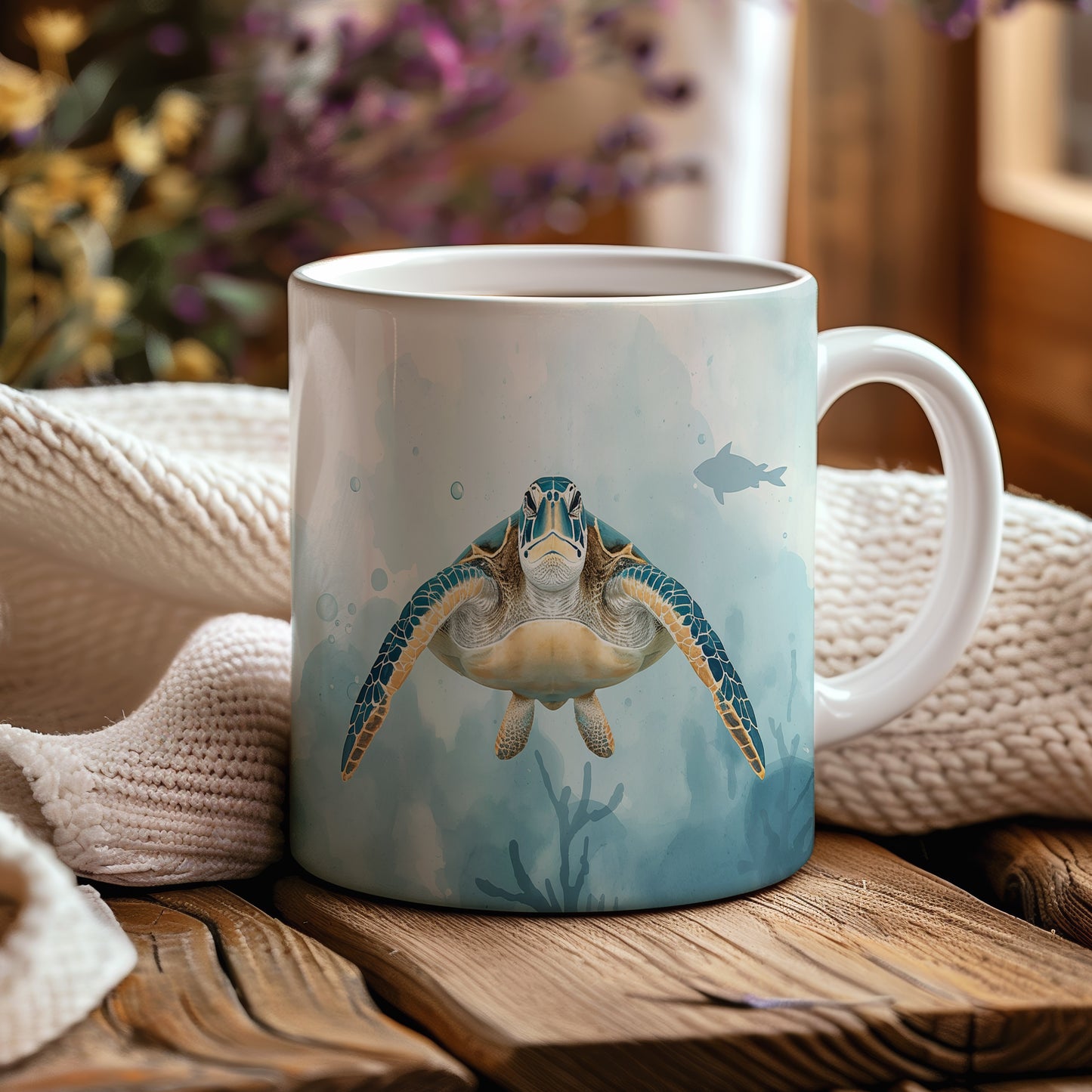 Hrnek – Podmořská harmonie s želvou