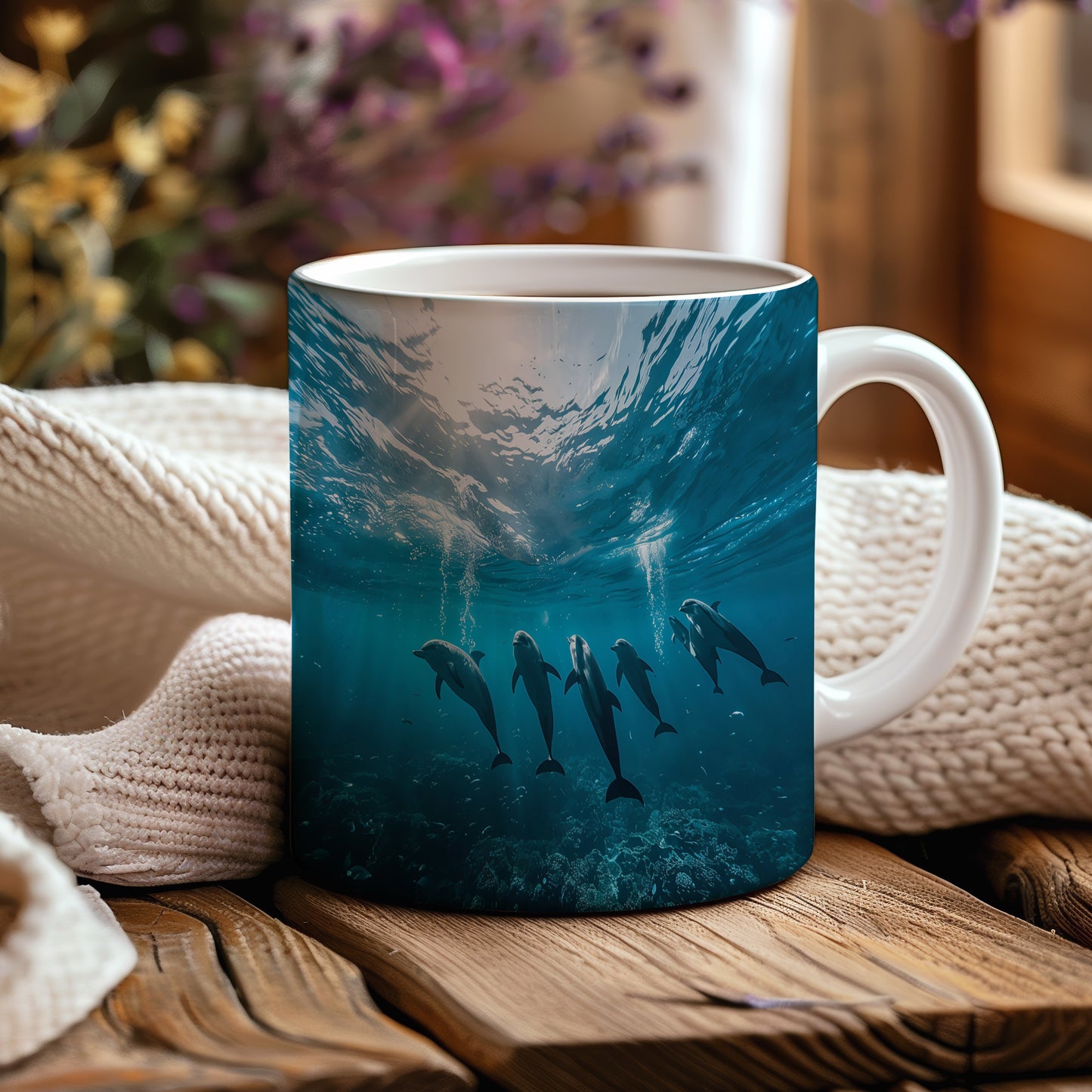 Hrnek s motivem z vodního světa – Pod hladinou snů