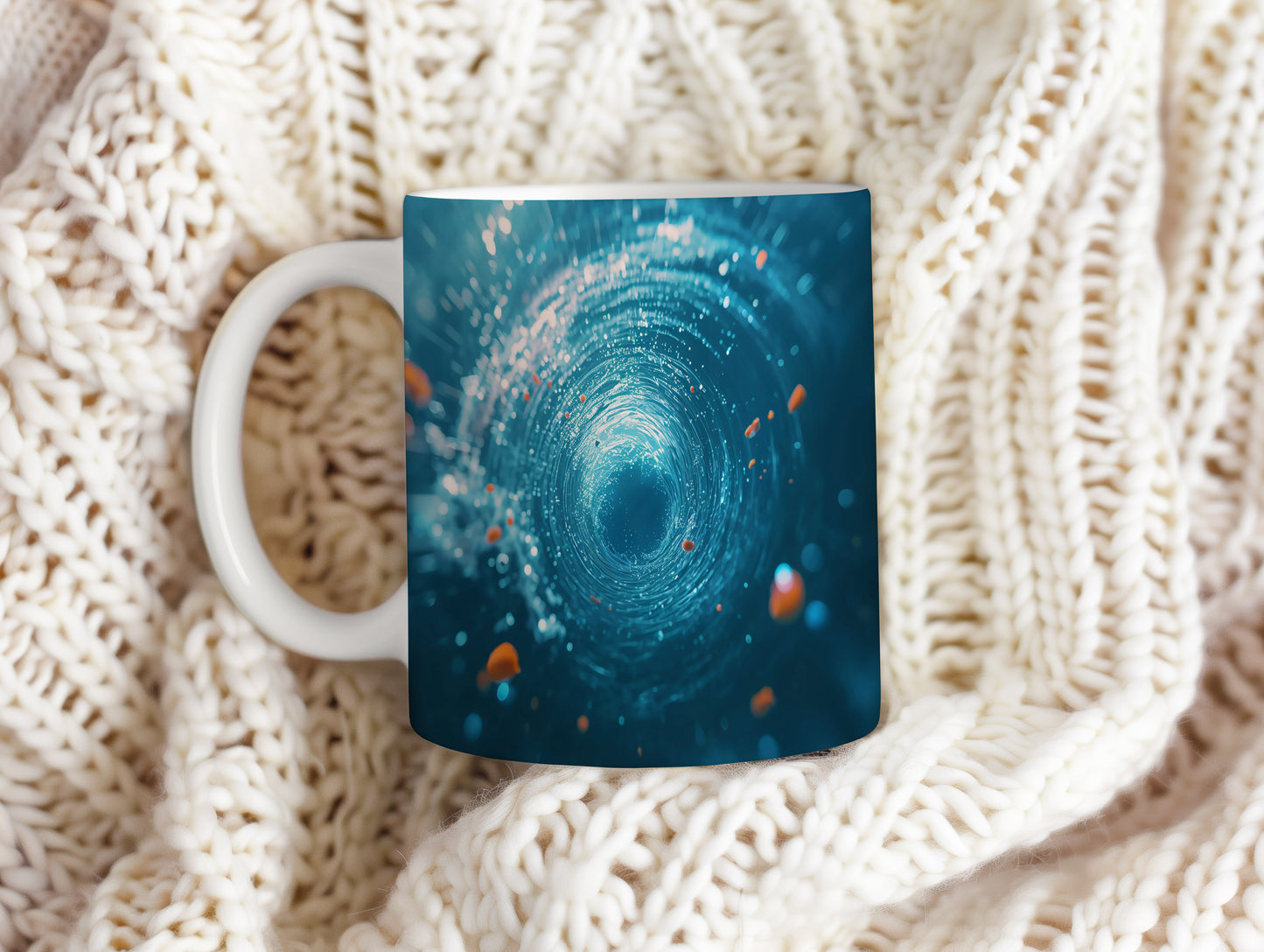 Hrnek s motivem z vodního světa – Mystický vír