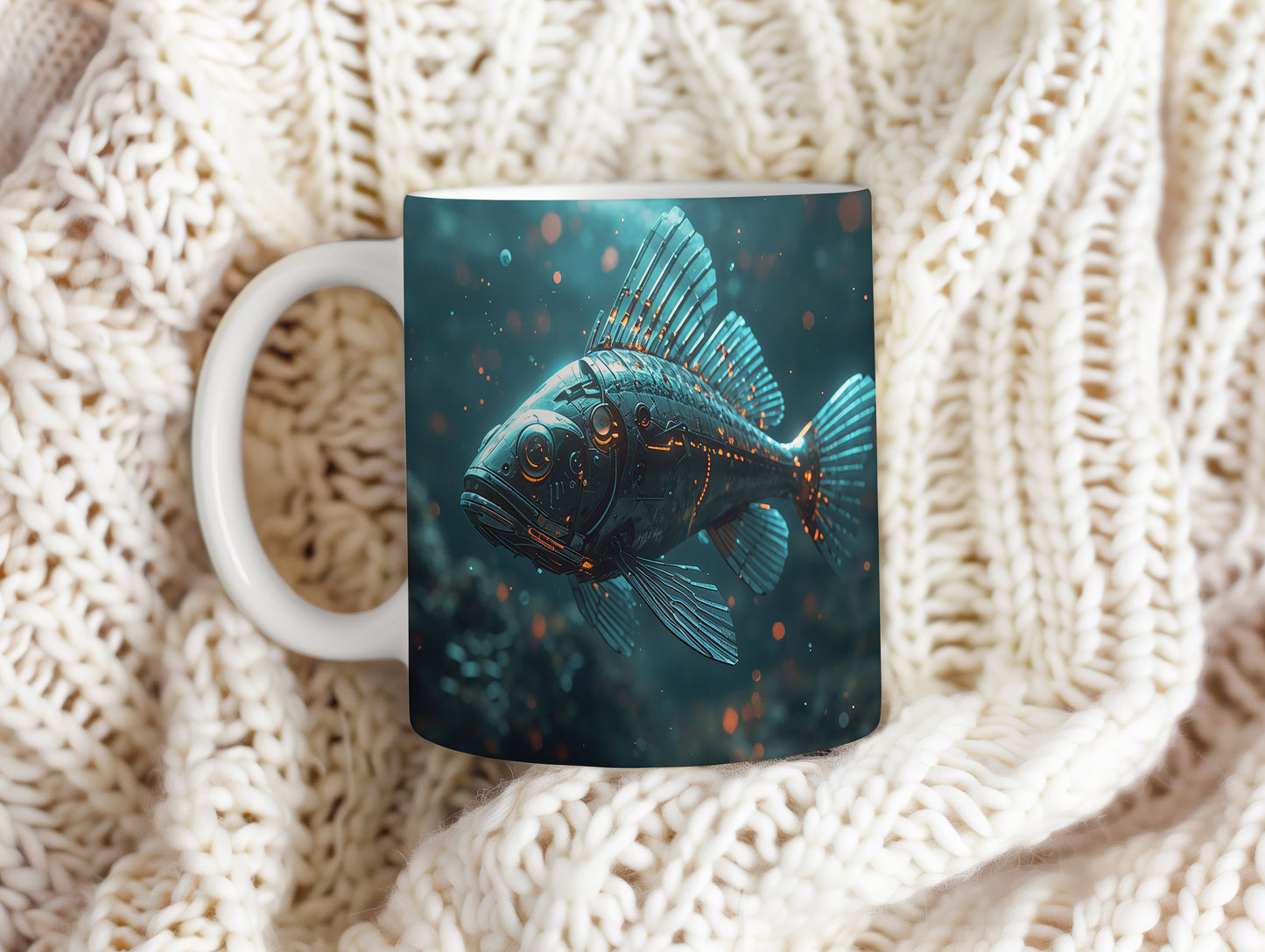 Hrnek s motivem z vodního světa – Kybernetická záře