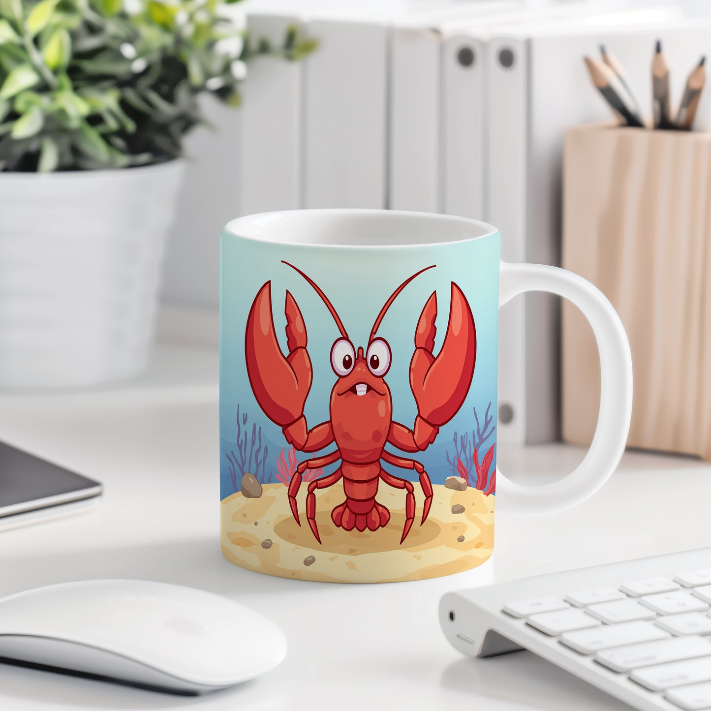 Hrnek s motivem z vodního světa – Veselý rak