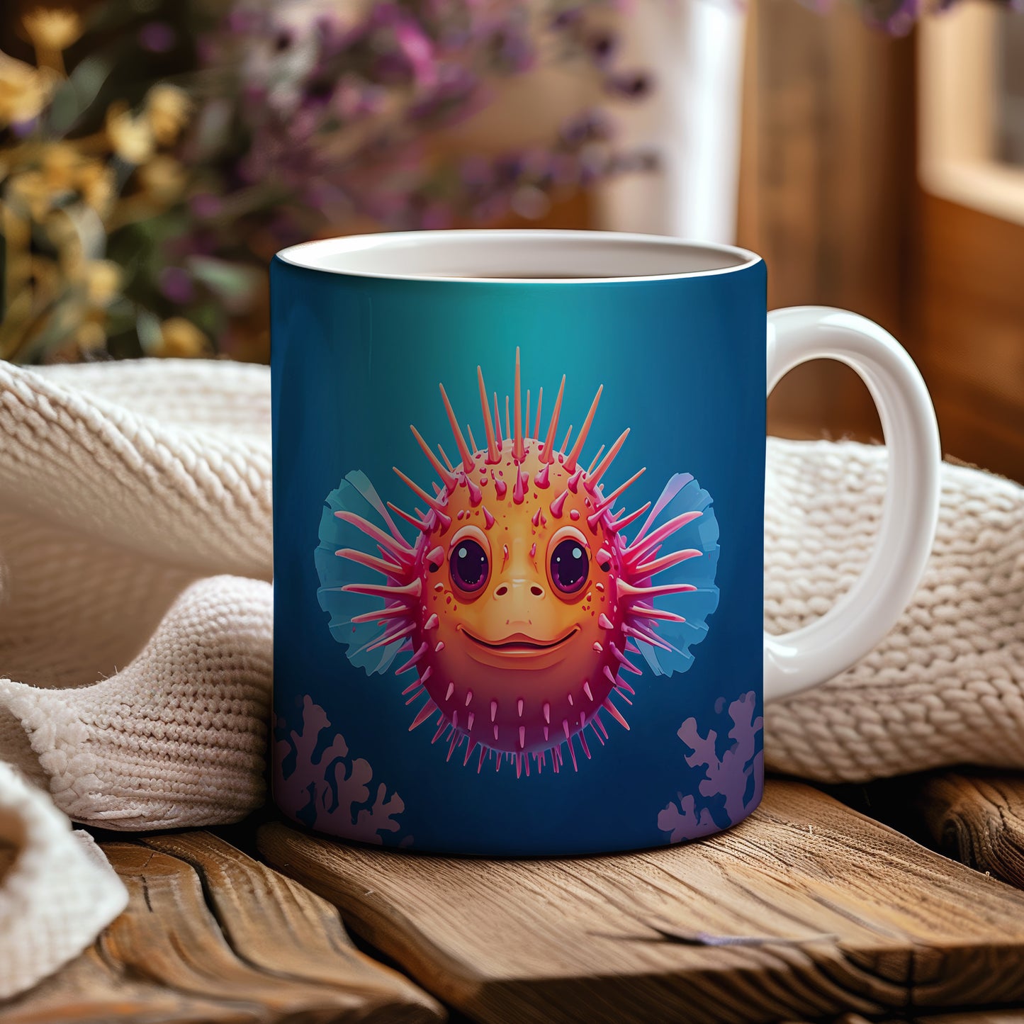 Hrnek s motivem z vodního světa – Ježíkův úsměv