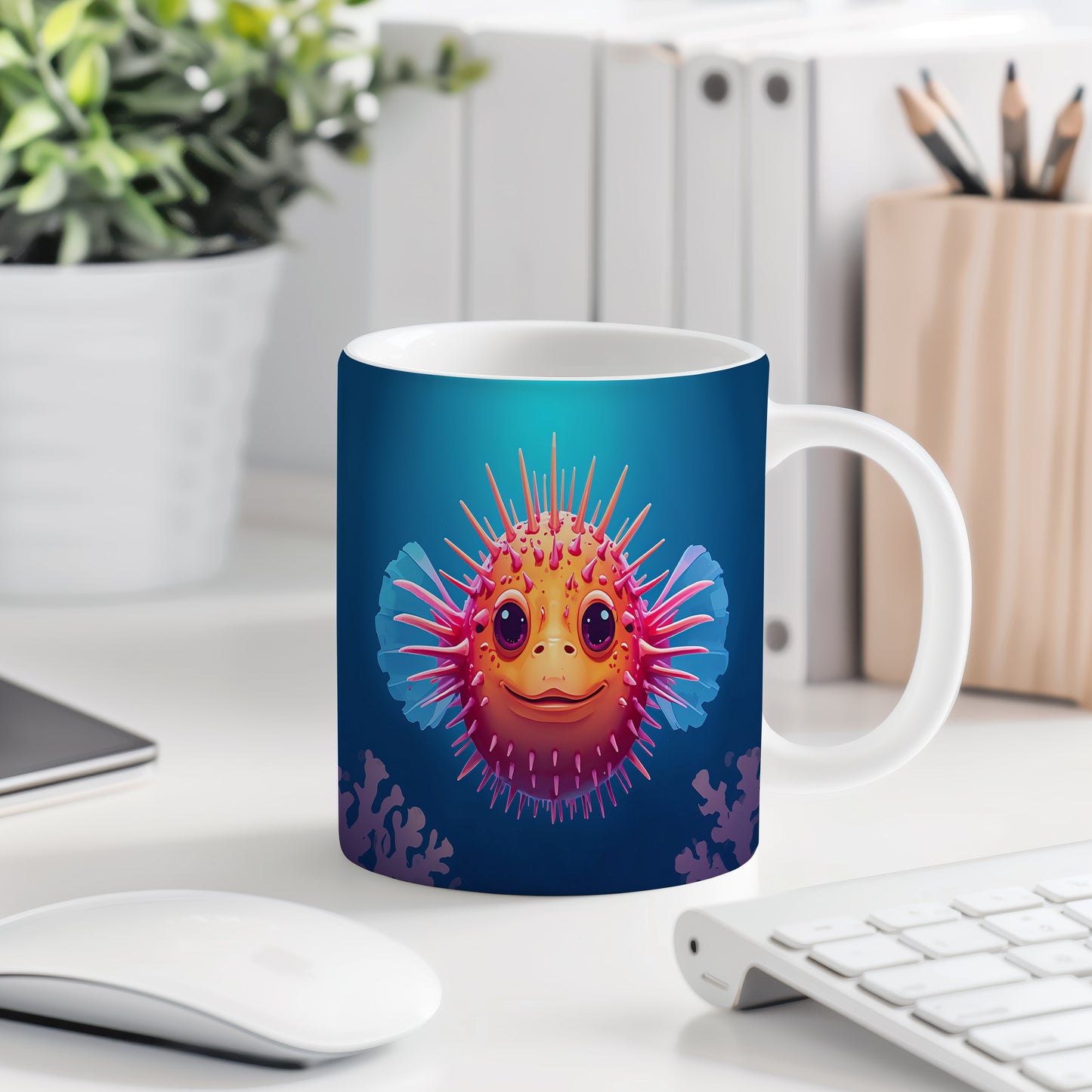 Hrnek s motivem z vodního světa – Ježíkův úsměv