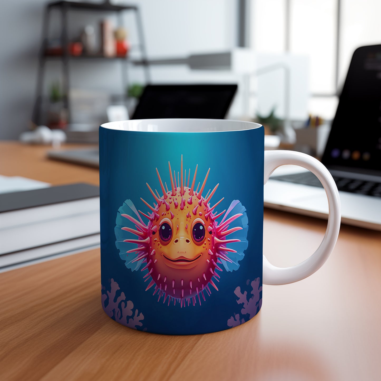 Hrnek s motivem z vodního světa – Ježíkův úsměv