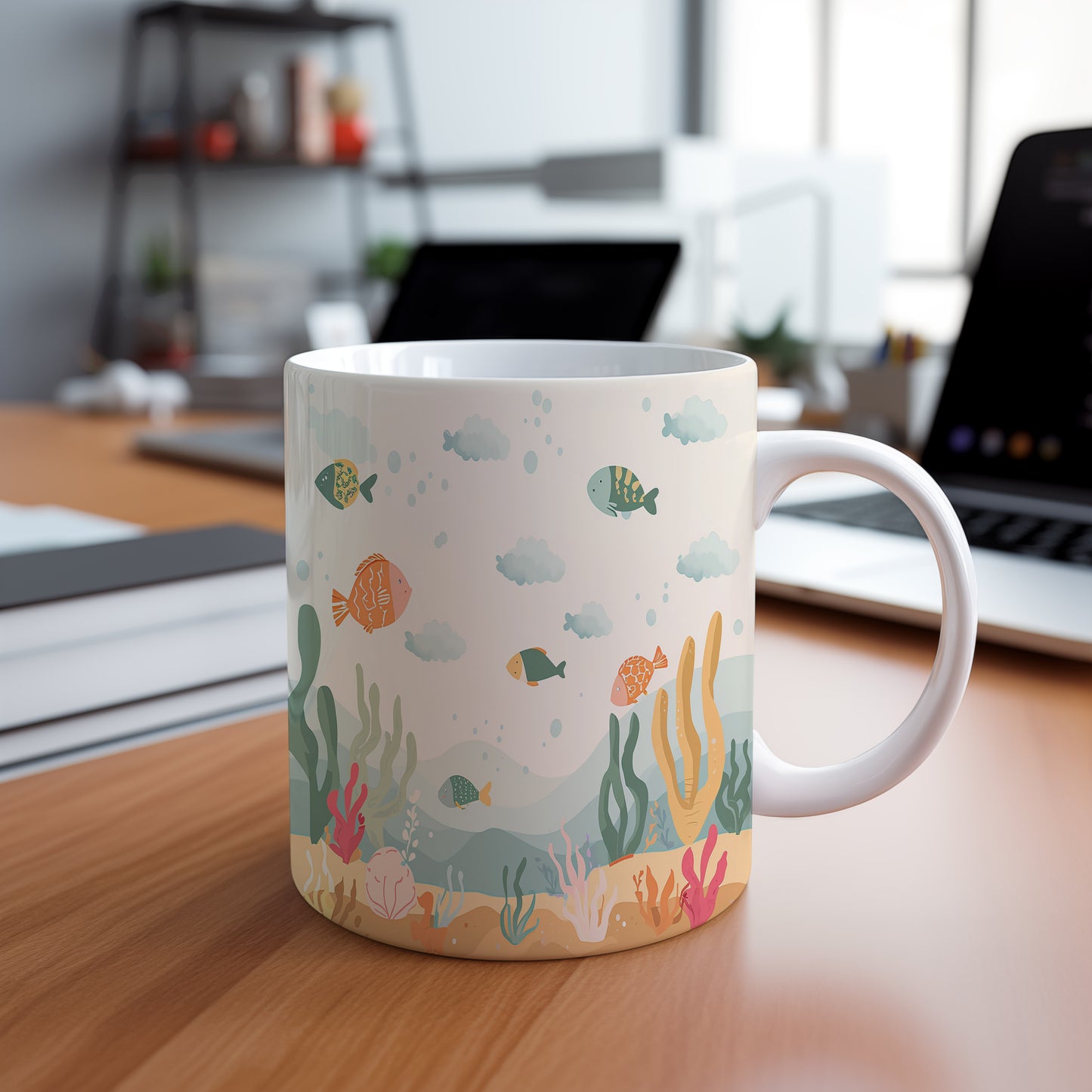 Hrnek s motivem z vodního světa – Oceánské radosti