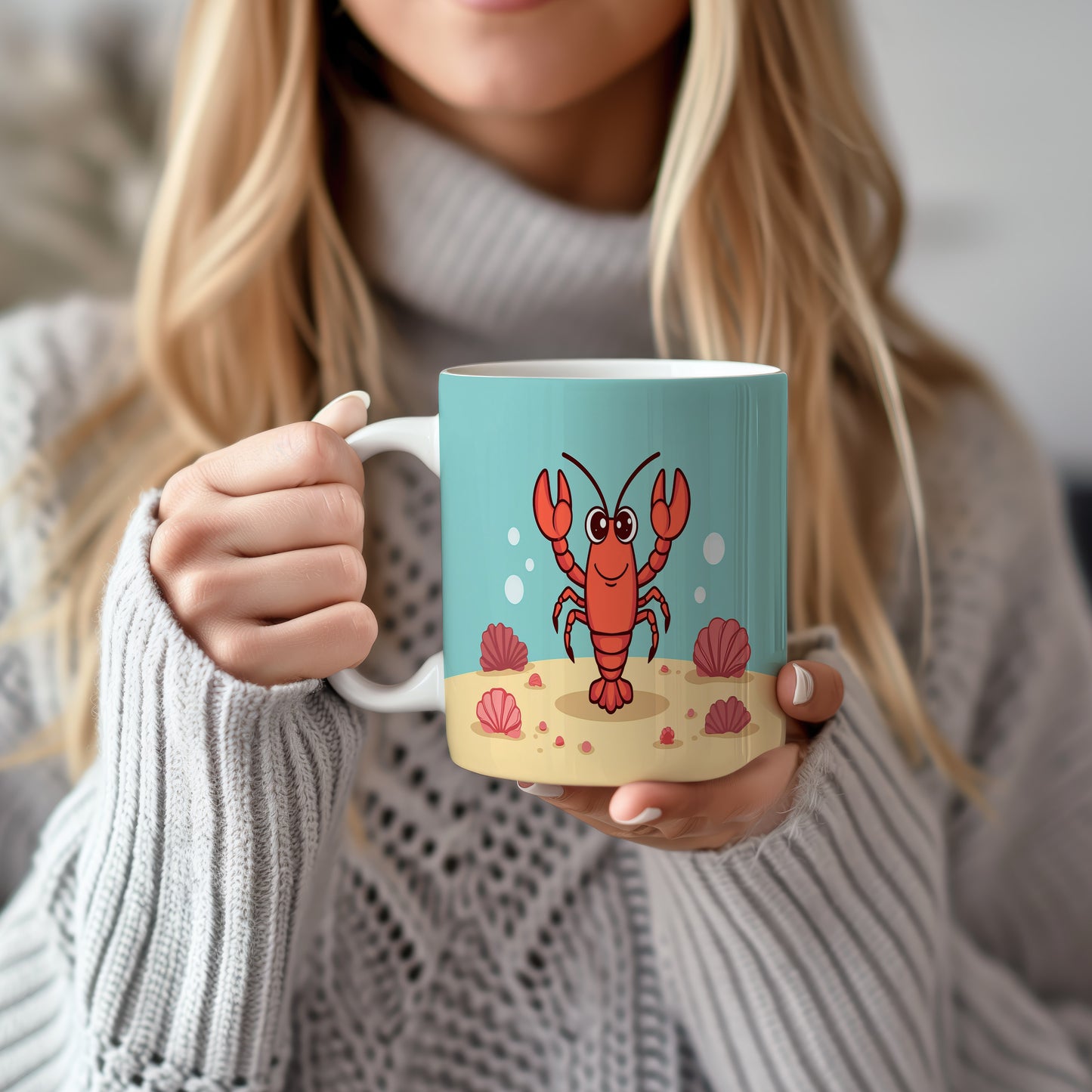 Hrnek s motivem z vodního světa – Tanec raka