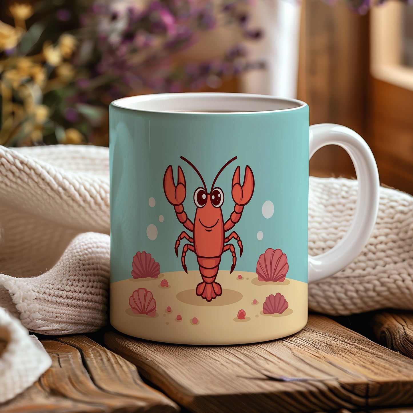 Hrnek s motivem z vodního světa – Tanec raka