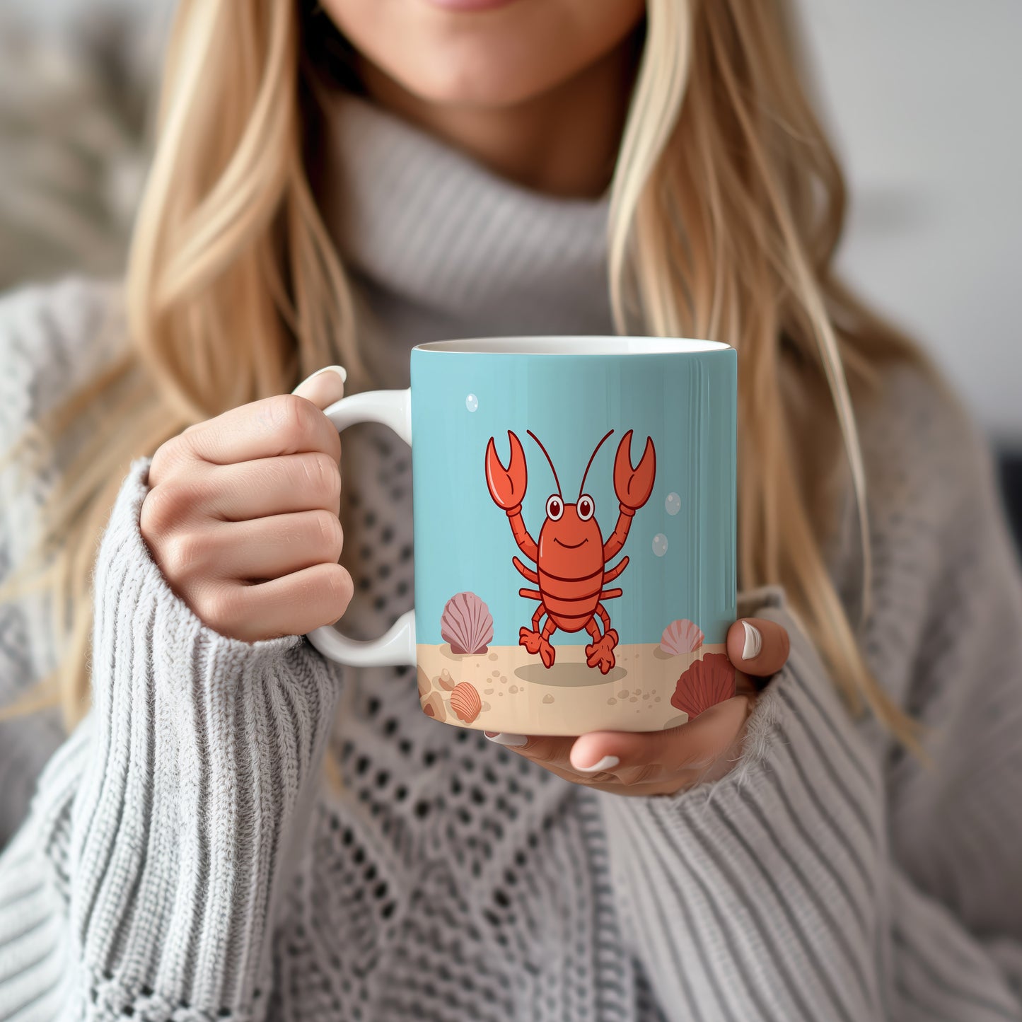 Hrnek s motivem z vodního světa – Veselý krab