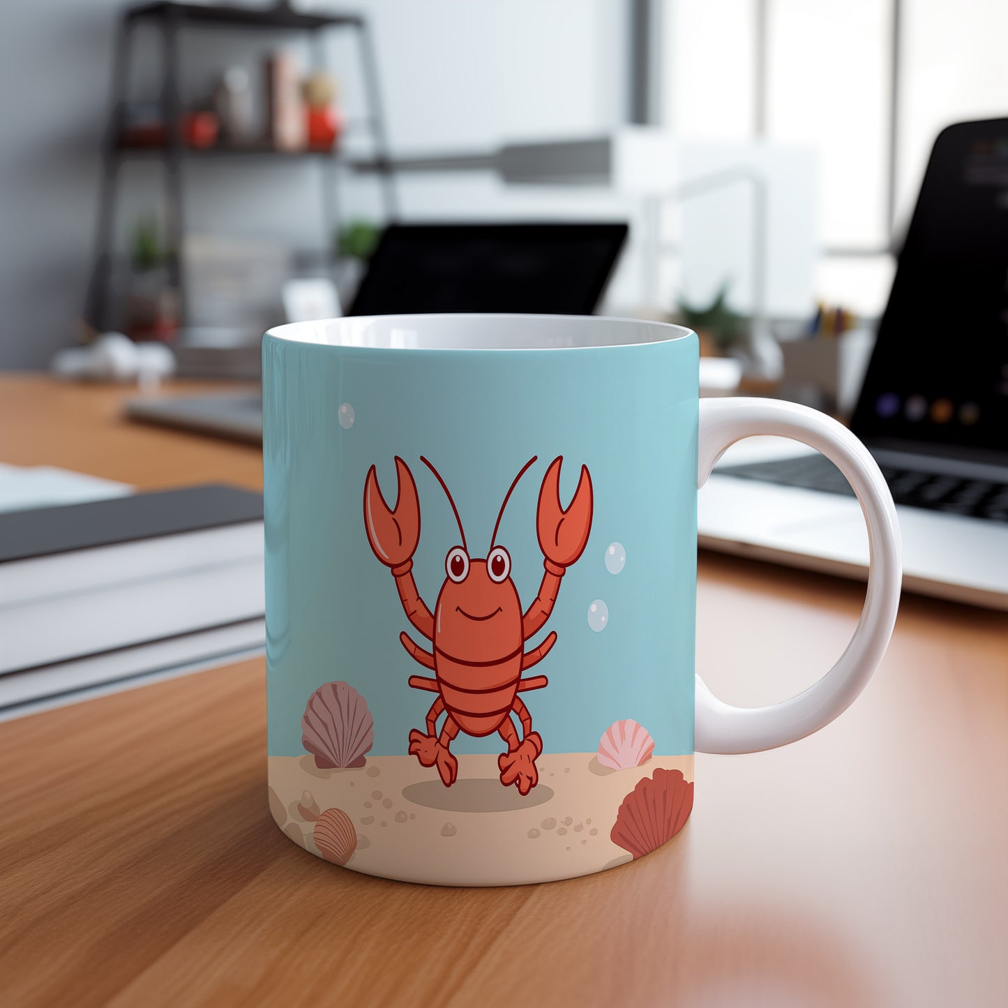 Hrnek s motivem z vodního světa – Veselý krab