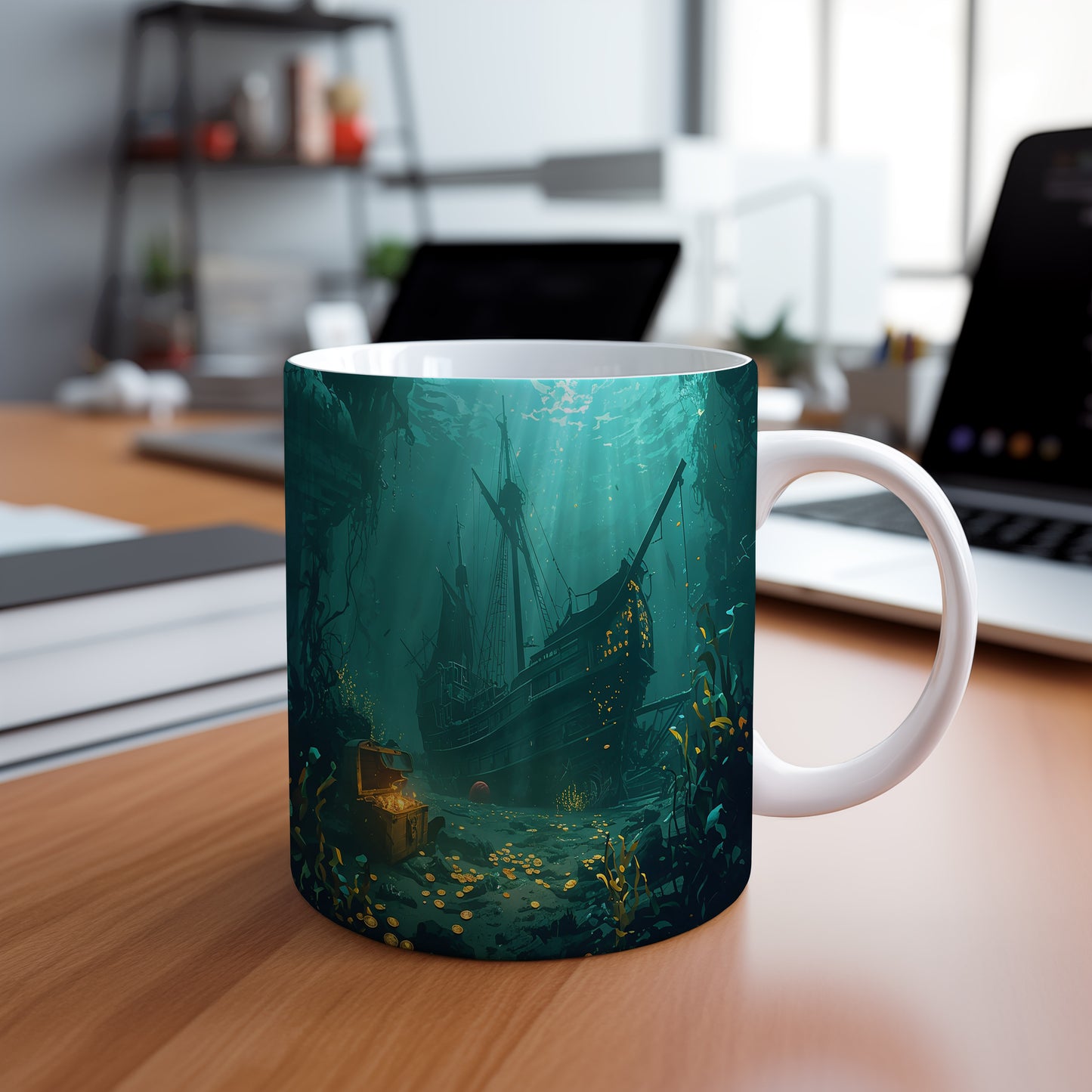 Hrnek s motivem z vodního světa – Poklad oceánských hlubin