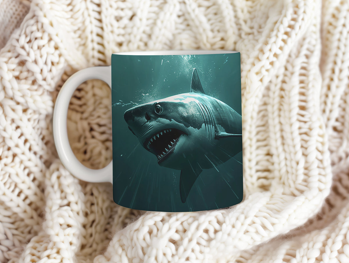 Hrnek s motivem z vodního světa – Oceánský predátor