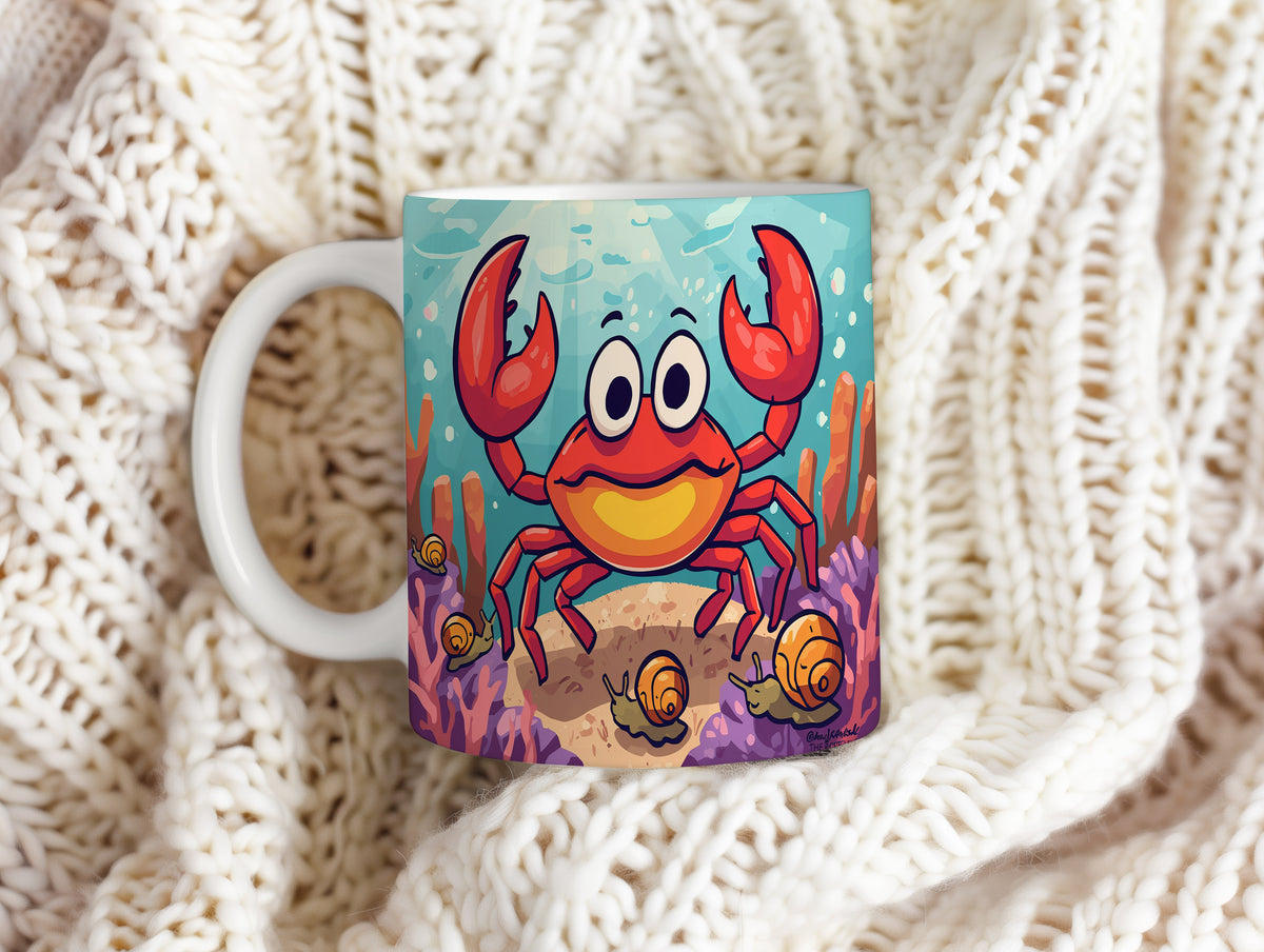 Hrnek s motivem z vodního světa – Veselý Krab