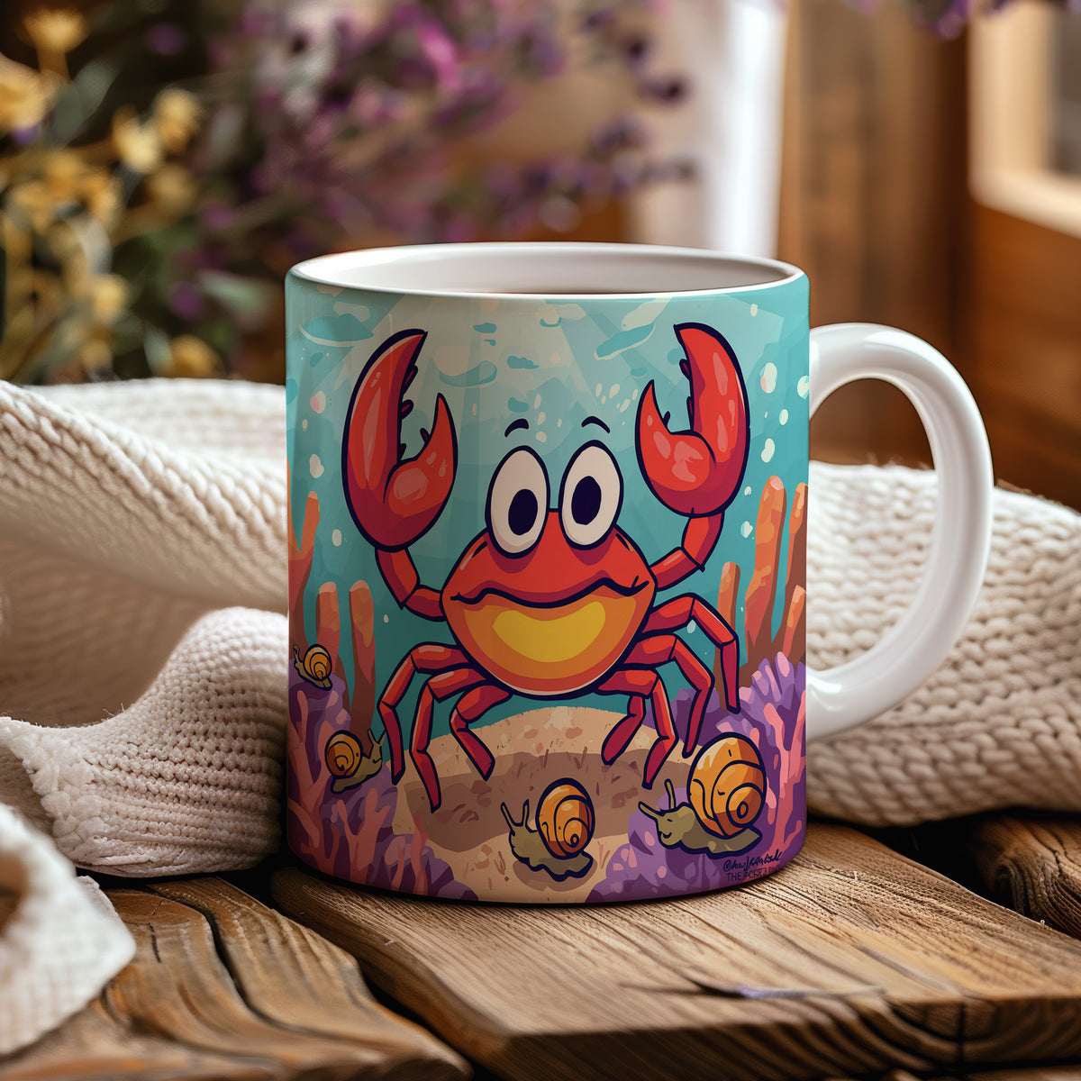 Hrnek s motivem z vodního světa – Veselý Krab