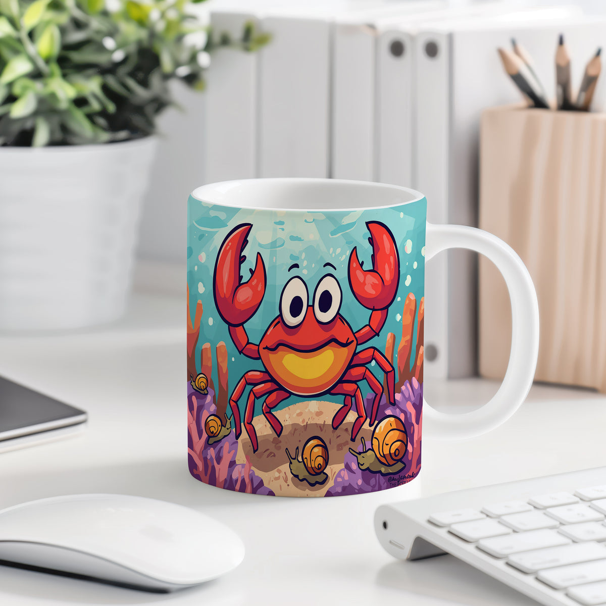 Hrnek s motivem z vodního světa – Veselý Krab