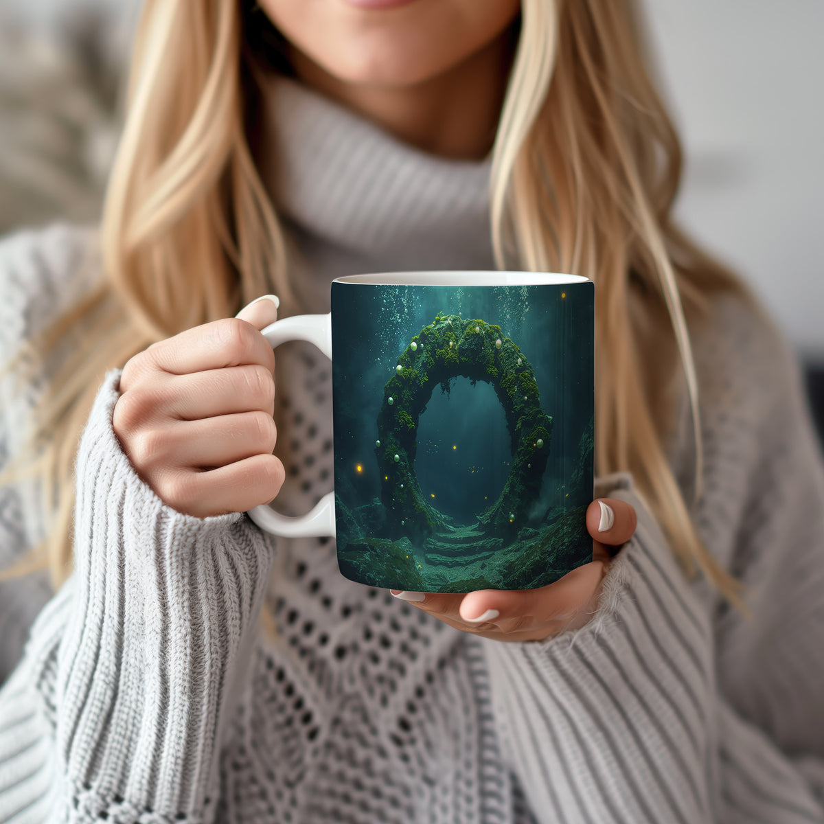 Hrnek s motivem z vodního světa – Brána oceánských tajemství