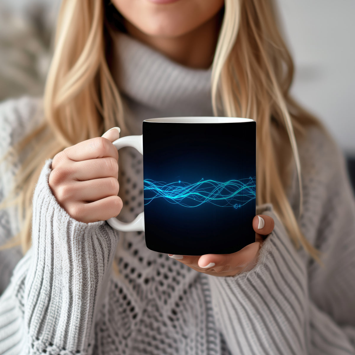 Hrnek s motivem z vodního světa – Elektrický proud oceánu