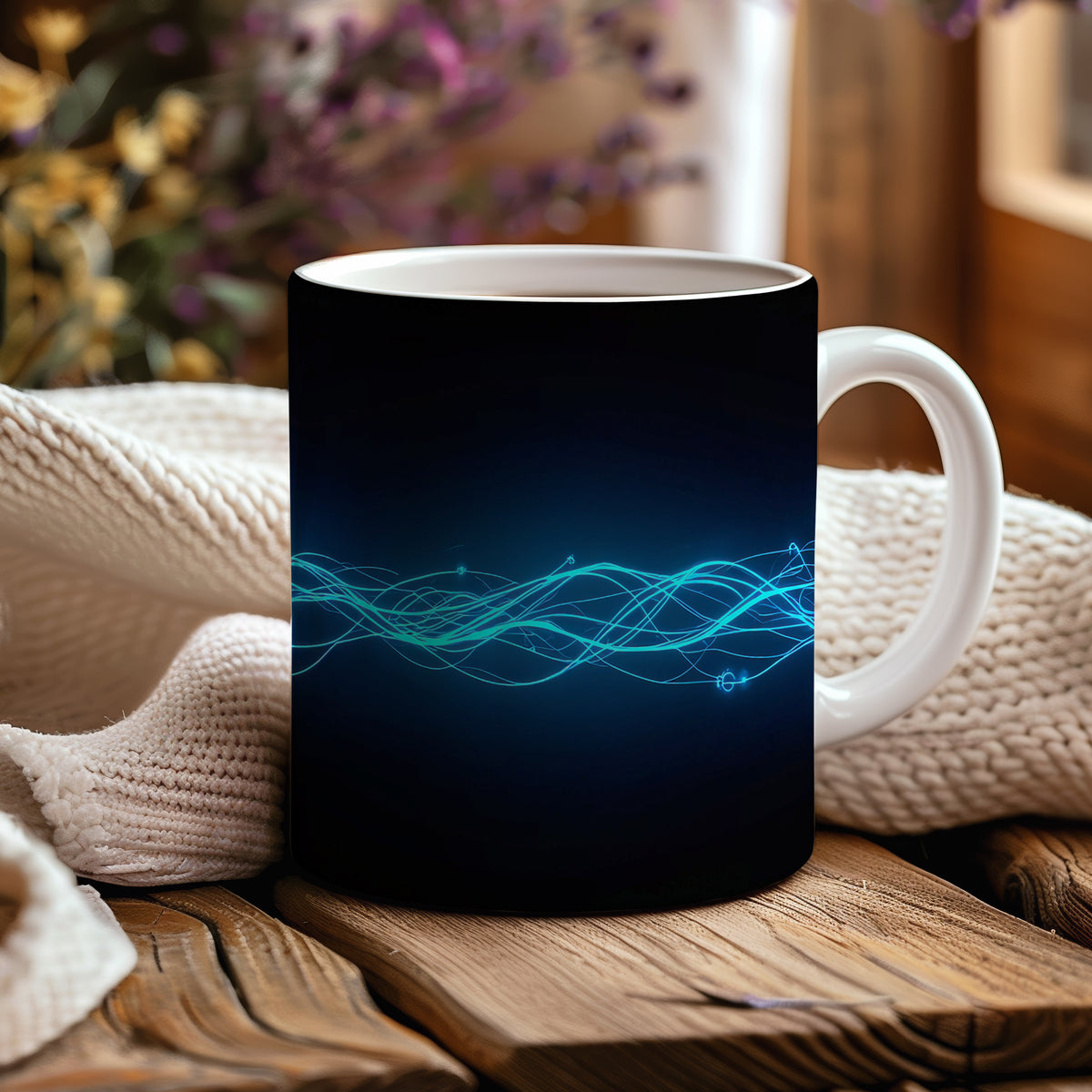Hrnek s motivem z vodního světa – Elektrický proud oceánu