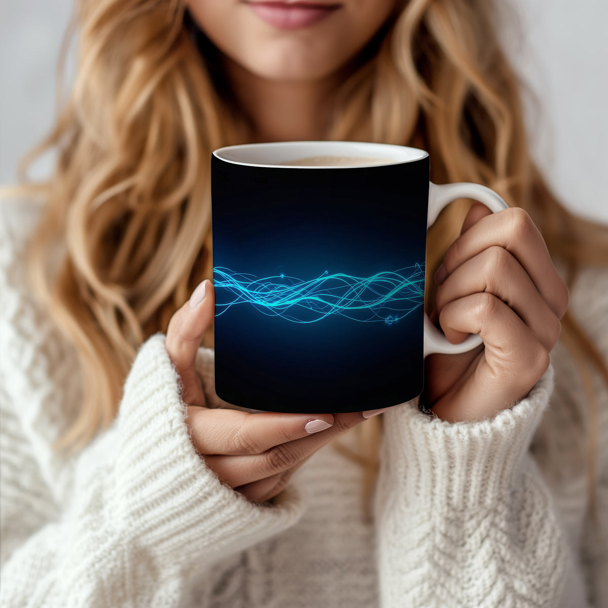 Hrnek s motivem z vodního světa – Elektrický proud oceánu
