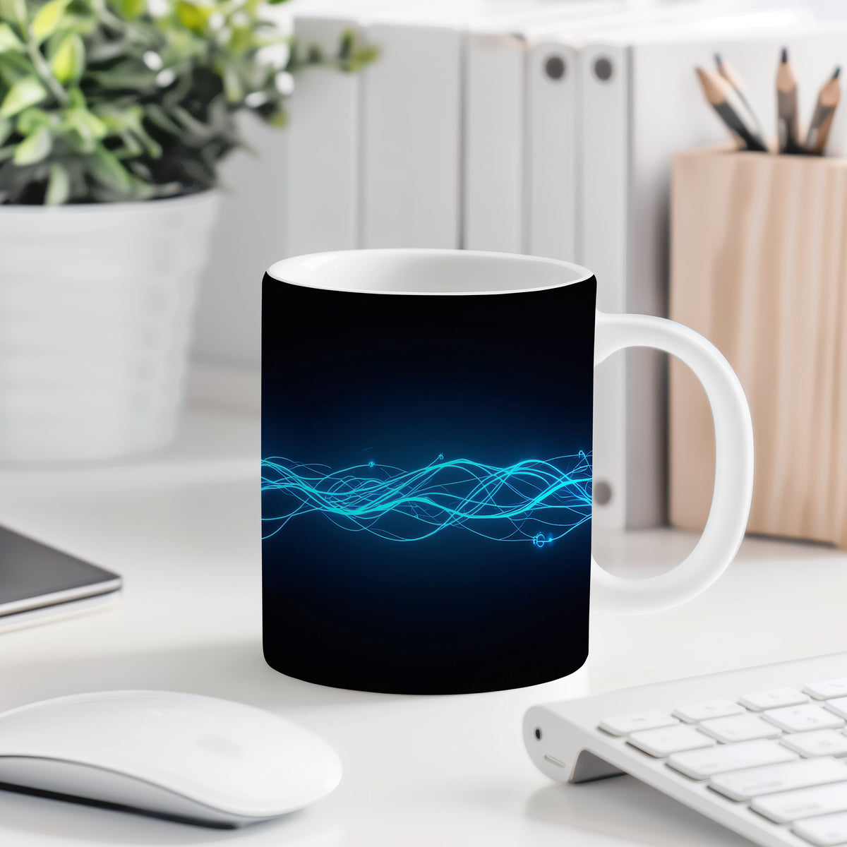 Hrnek s motivem z vodního světa – Elektrický proud oceánu