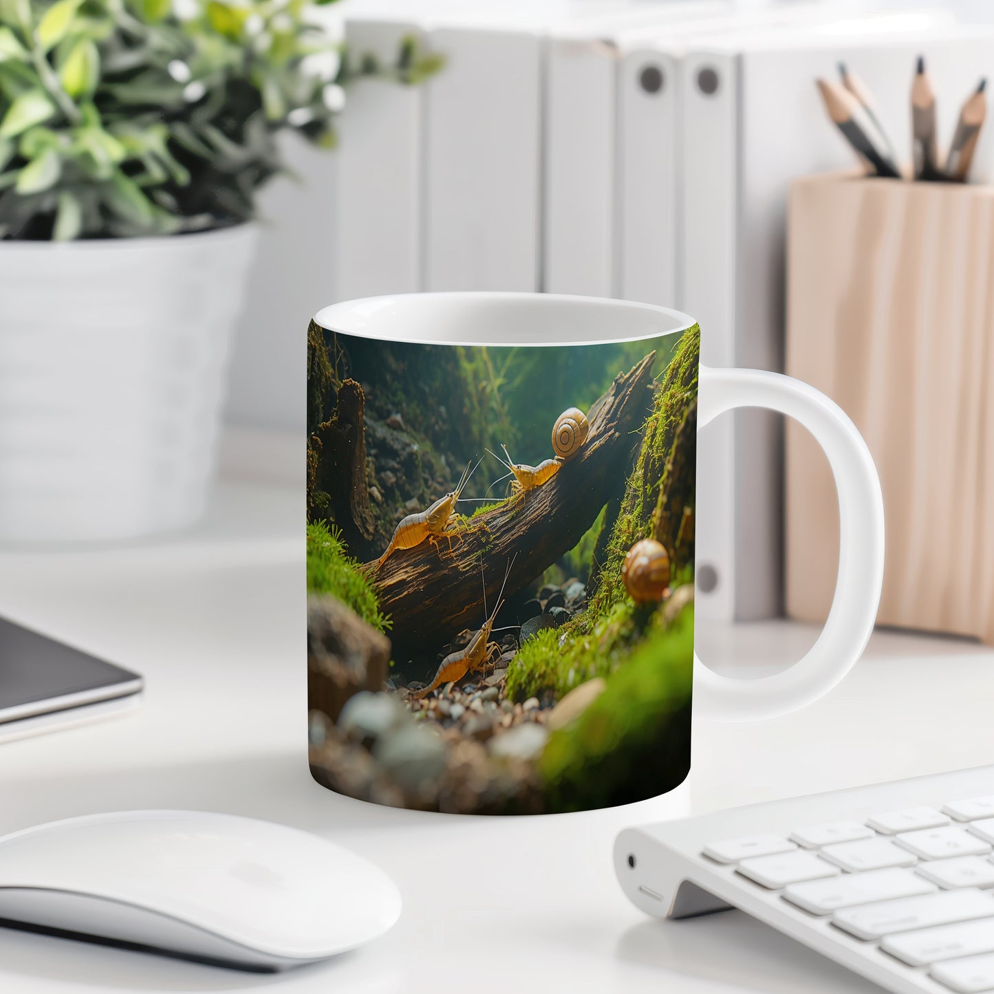 Hrnek s motivem z vodního světa – Tiché šepoty korýšů