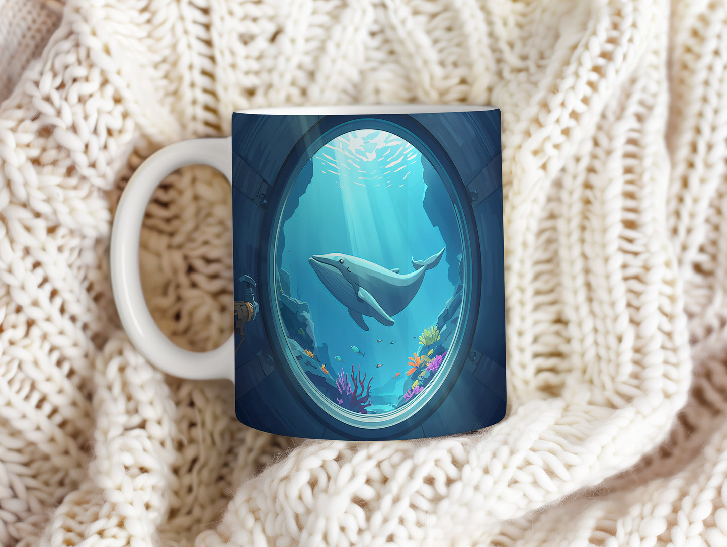 Hrnek s motivem z vodního světa – Píseň velryby