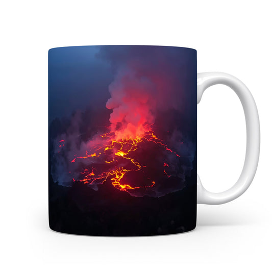 Hrnek s podmořským motivem tančících plamenů