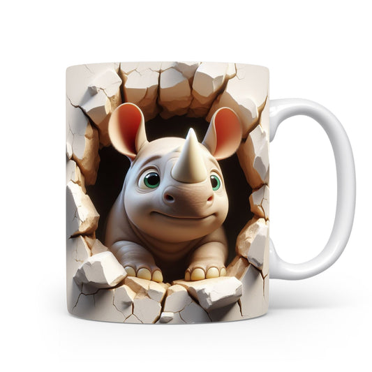 Hrnek se sloníkem 3D efektem