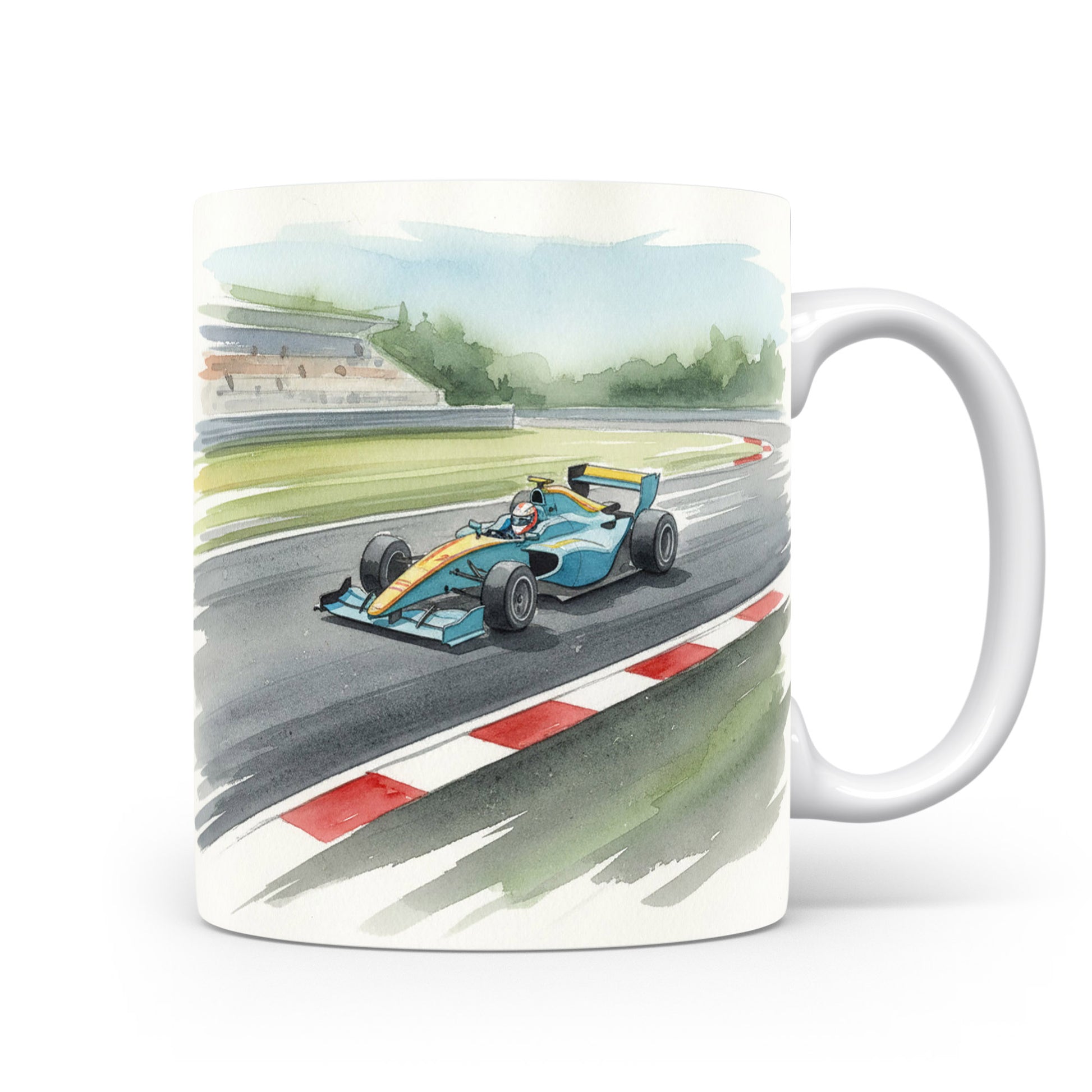 Akvarelová formule na závodní dráze